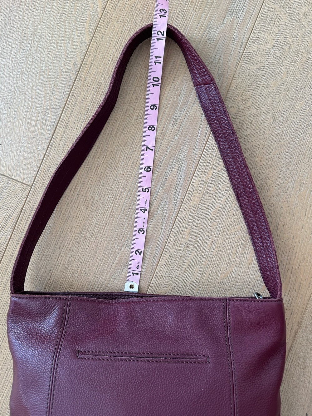 The Sak De Young Leather Hobo Bag Black Cherry - Picture 7 of 11